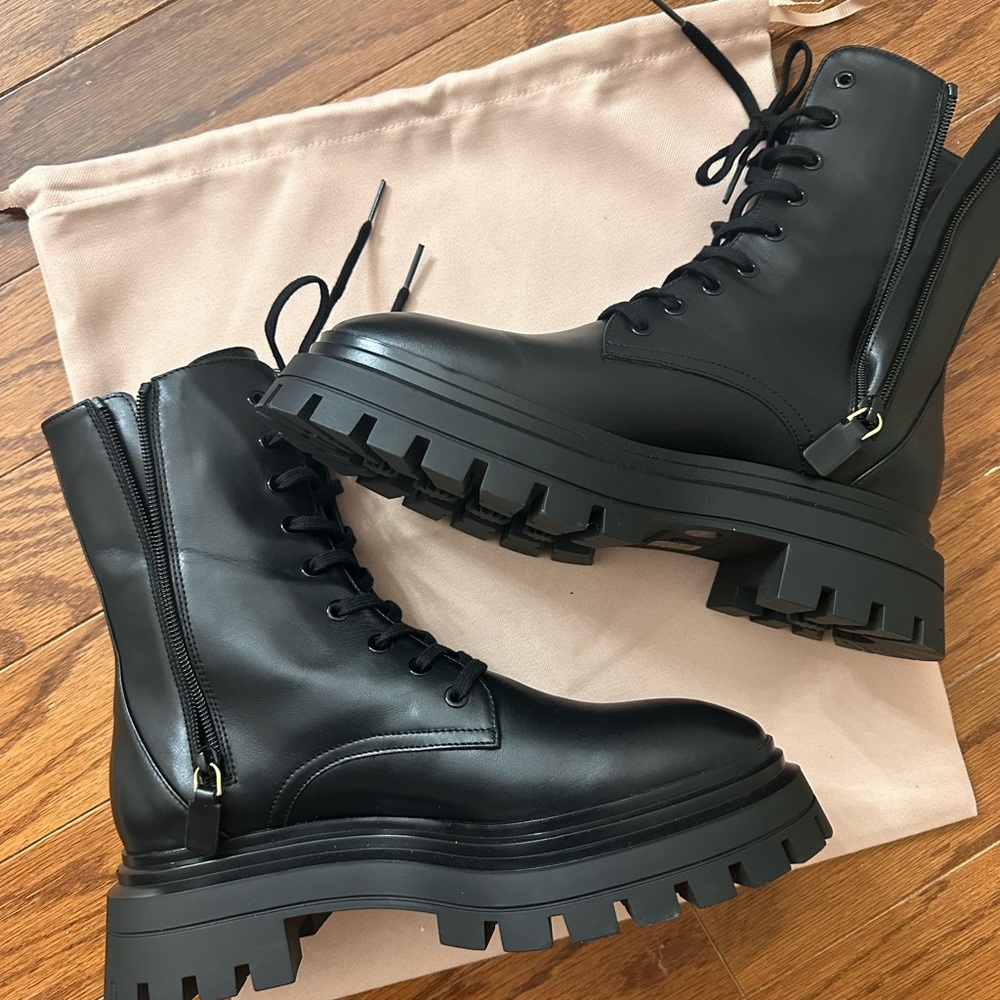 Stuart Weitzman brand new combat boots